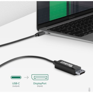 Plugable USB 3.1 Type-C to DisplayPort Adapter Cable -USBC-DP