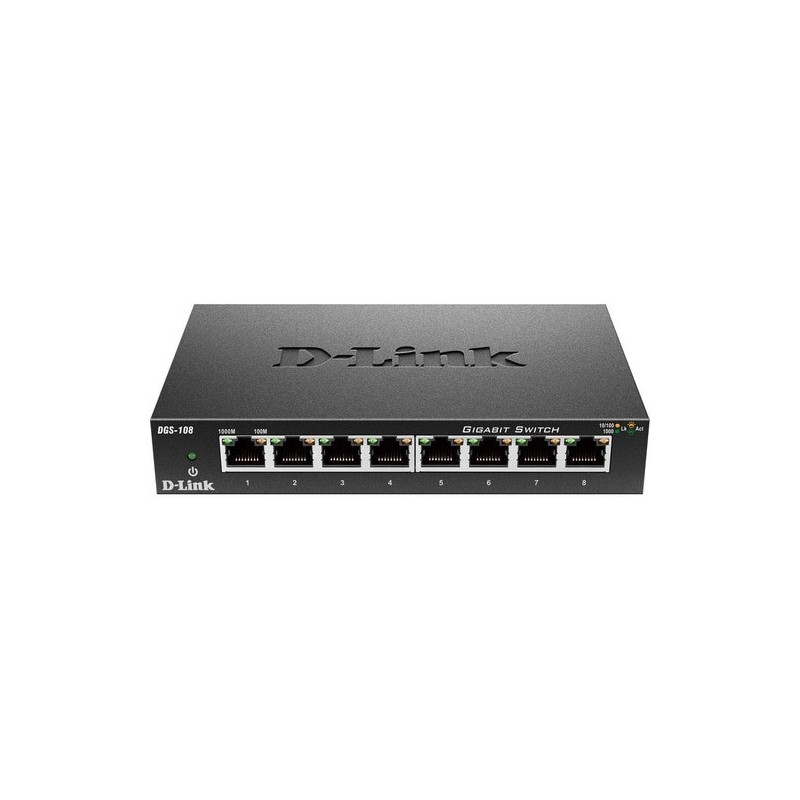 DGS-108Unmanaged 8-Port 10/100/1000Mbps Switch -DGS-108