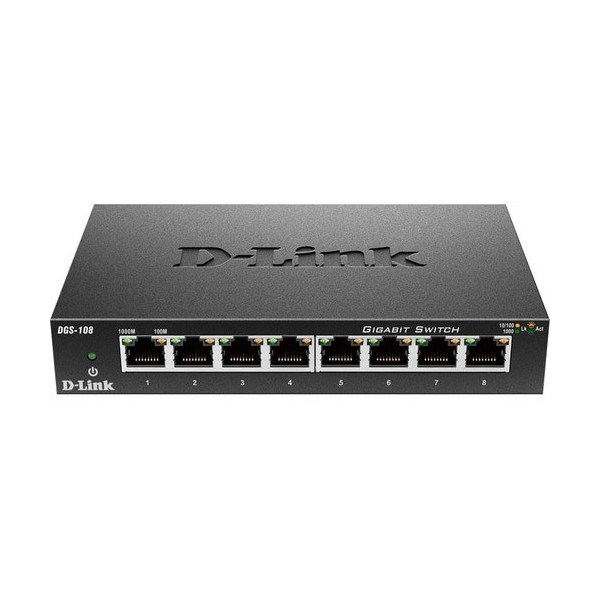 DGS-108Unmanaged 8-Port 10/100/1000Mbps Switch