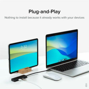 Plugable USB C to USB Adapter Hub -USBC-HUB4A