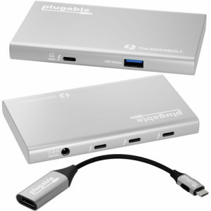 Plugable USB4 Hub, 5-in-1 Thunderbolt 4 Hub with 60W Charging -USB4-HUB3A