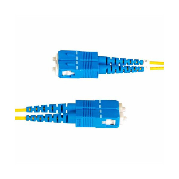 2m (6.6ft) LC to SC (UPC) OS2 Single Mode Duplex Fiber Optic Cable