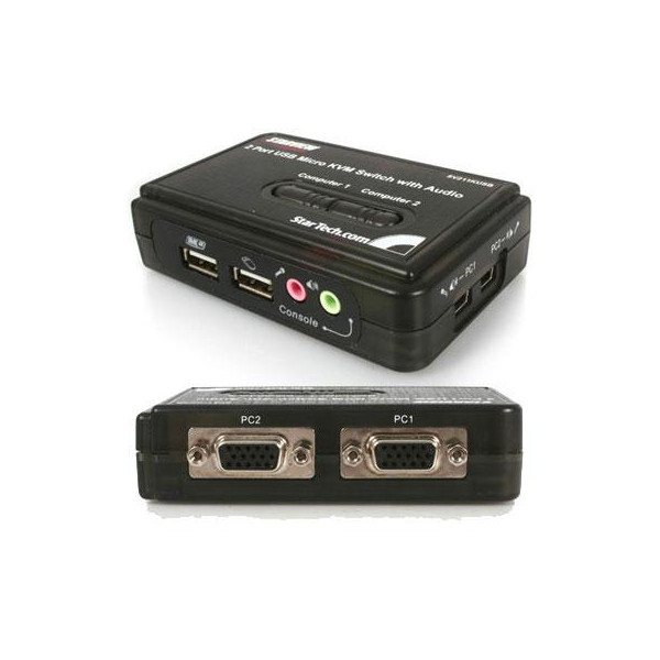 2-Port MIni USB KVM Kit w Cabl