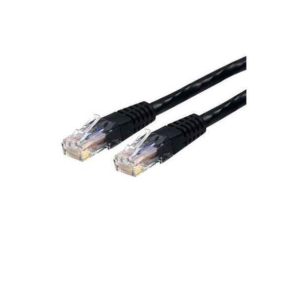 50' Cat6 RJ45 UTP Ntwk Black