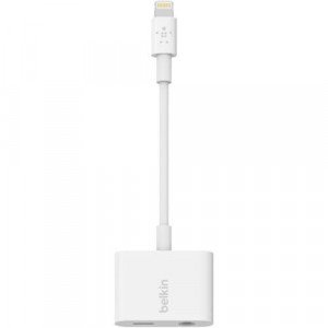 Belkin 3.5 mm Audio + Charge for iPhone and iPad Lightning Adapter - F8J212BTWHT