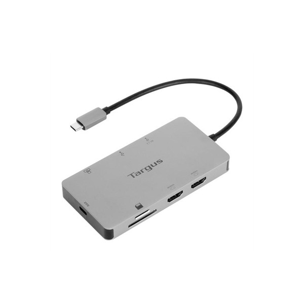 Dual HDMI USBC Travel Dock Slv