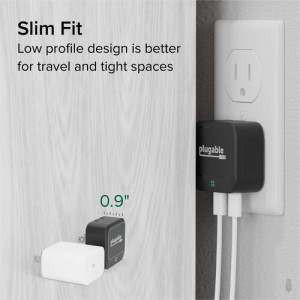 Plugable Dual USB C Wall Charger, 40W Foldable - PS-40C2B