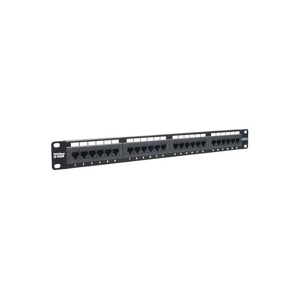 24 port Cat6 19" RM Patch Pan