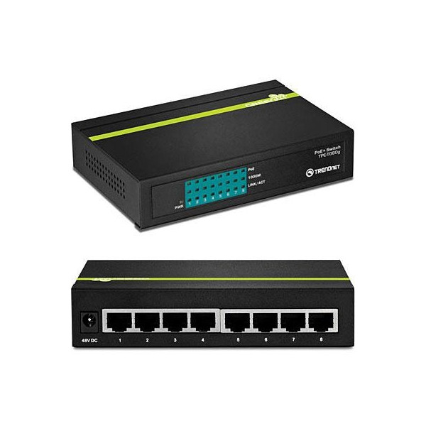 8 Port Gig PoE GREENnet Swtch