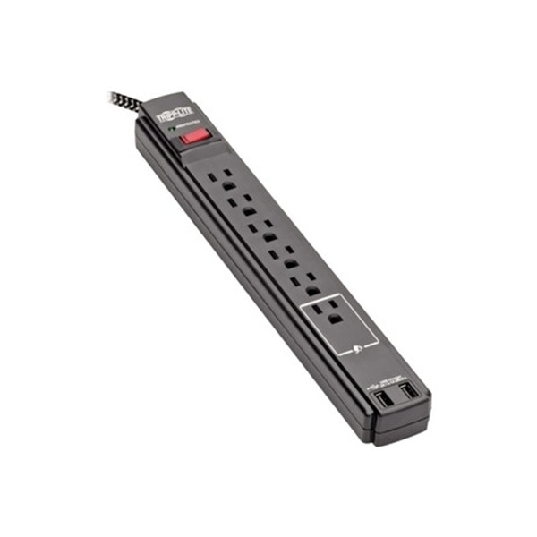 SURGE PROTECTOR 6 OUTLET 2 USB