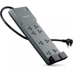 Belkin 8 Outlet Home/Office Surge Protector with telephone protection  -BE108200-06