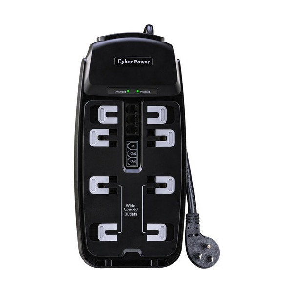 Cyber Power CyberPower CSP806T Professional 8-Outlets Surge Suppressor 6FT Cord