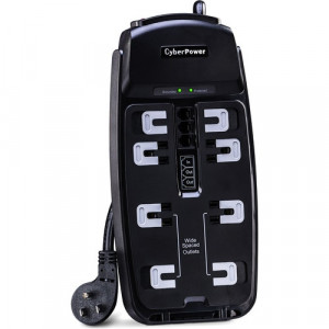 Cyber Power CyberPower CSP806T Professional 8-Outlets Surge Suppressor 6FT Cord -CSP806T