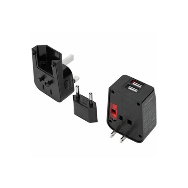 World Travel Adapter with USB