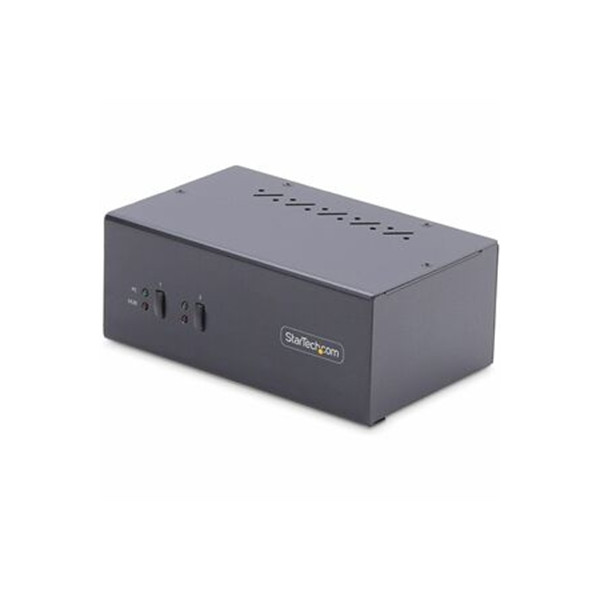 2-Port Dual-Monitor KVM Switch