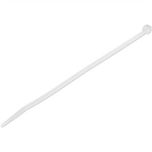 100 PK 8" White Cable Ties