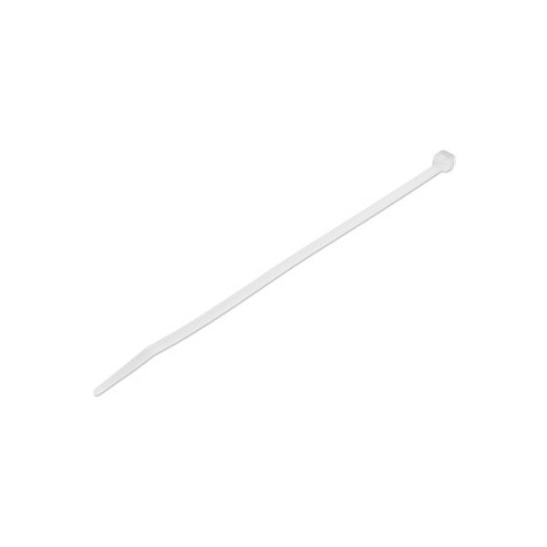 100 PK 8" White Cable Ties