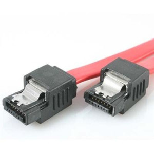 12" Latching SATA Cable M-M