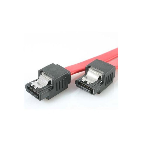 12" Latching SATA Cable M-M