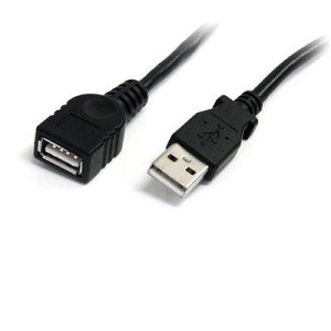 6 ft Black USB 2.0 Extension C