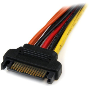 6in Latching SATA Power Y Splitter Cable Adapter -PYO2LSATA