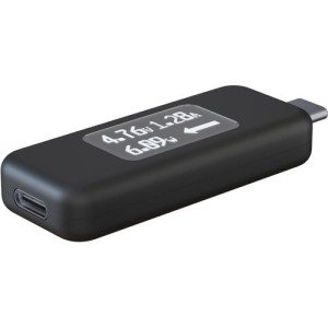 Plugable USB C Power Meter Tester for Monitoring USB-C Connections -USBC-VAMETER