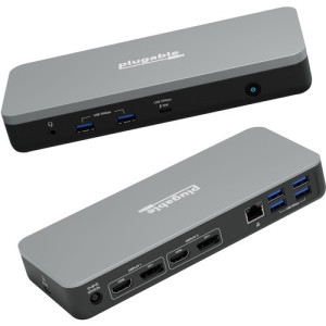 Plugable 12-in-1 Dual 4K USB C Docking Station -UD-MSTHDC