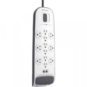 Belkin 12-outlet Surge Protector with 8 ft Power Cord with Cable -BV112230-08