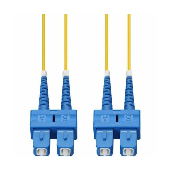 9m Single-Mode Fiber (SMF) Duplex SC/SC OS1 Yellow Patch Cable