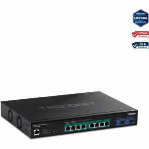 TRENDnet 10-Port Multi-Gig Web Smart PoE+ Switch -TPE-3102WS