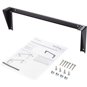 1U 19in Steel Vertical Wall Mount Equipment Rack Bracket -RK119WALLV