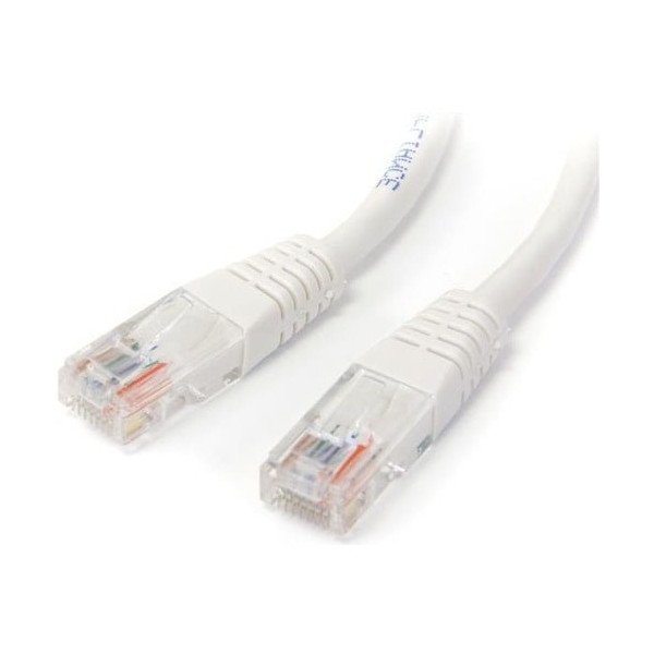 25 ft White Molded Cat5e UTP Patch Cable