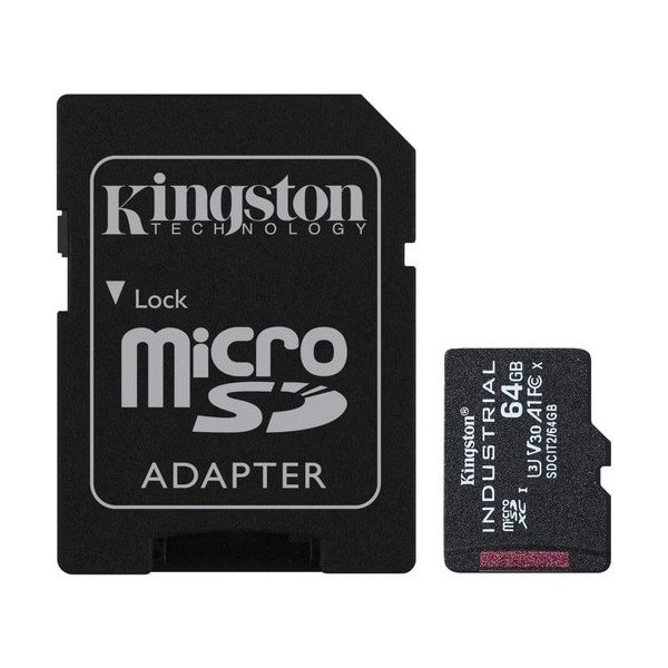 Kingston Industrial SDCIT2 64 GB Class 10/UHS-I (U3) V30 microSDXC