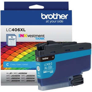 Brother INKvestment LC406XLC Original High Yield Inkjet Ink Cartridge -LC406XLCS