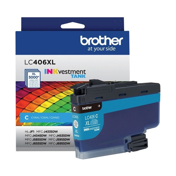 Brother INKvestment LC406XLC Original High Yield Inkjet Ink Cartridge