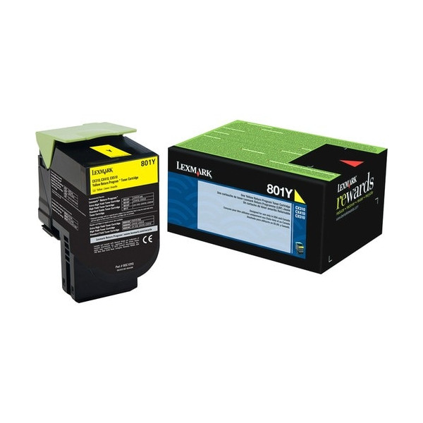 Lexmark Unison 801Y Toner Cartridge