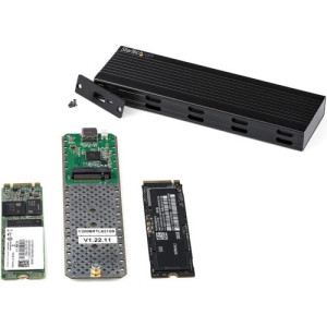 USB-C 10Gbps to M.2 NVMe or M.2 SATA SSD Enclosure -SM2E1BMU31C