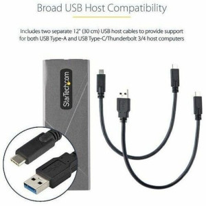 USB-C 10Gbps to M.2 NVMe or M.2 SATA SSD Enclosure  -M2-USB-C-NVME-SATA