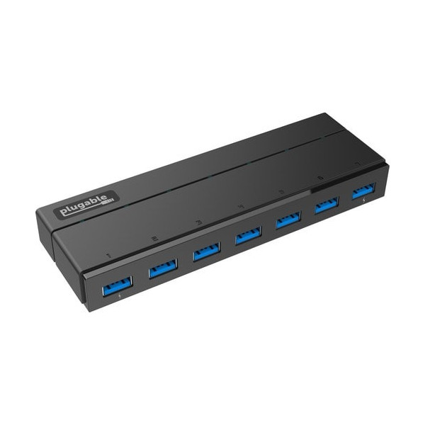 Plugable 7-Port USB 3.0 Hub with 36W Power Adapter