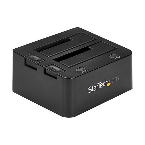 Dual-Bay USB 3.0 to SATA Hard Drive Docking Station