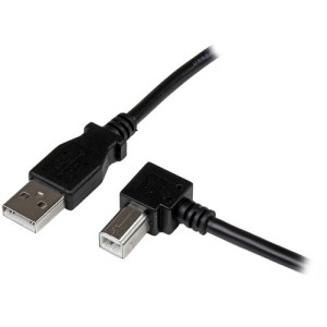 1m USB 2.0 A to Right Angle B Cable -USBAB1MR