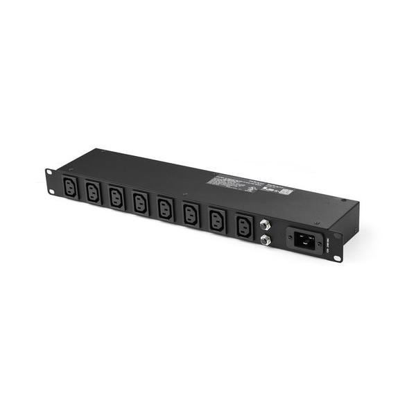 1U 19" 8 Port Rack Mount PDU, IEC C13 Socket Rackmount Power