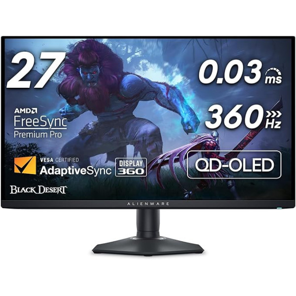 Dell Alienware 27 360Hz QD-OLED Gaming Monitor - AW2725DF