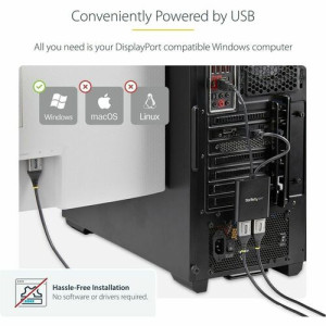 Dual-Monitor DisplayPort 1.2 Splitter -MSTDP122DP