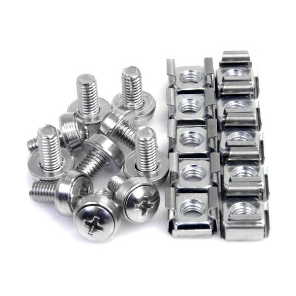 50 Pkg M6 Mounting Screws and Cage Nuts