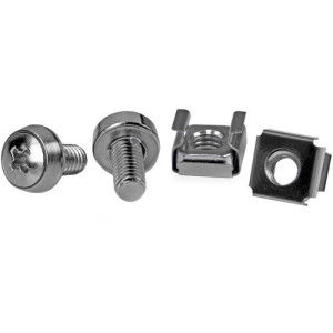 50 Pkg M6 Mounting Screws and Cage Nuts -CABSCREWM6