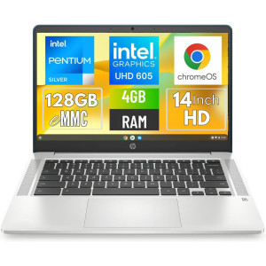 HP Chromebook 14a-na0062tg, Intel Pentium Silver N5030, 4GB 128GB eMMC Google Chrome OS