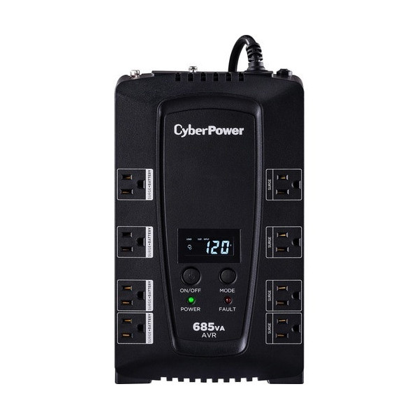 CyberPower Intelligent LCD CP685AVRLCD 685VA Desktop UPS