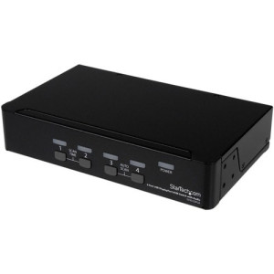 4 Port USB DisplayPort KVM Switch with Audio -SV431DPUA