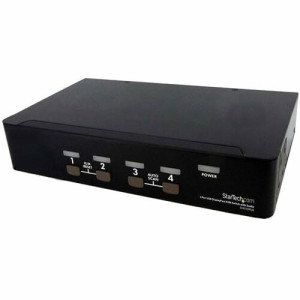 4 Port USB DisplayPort KVM Switch with Audio -SV431DPUA